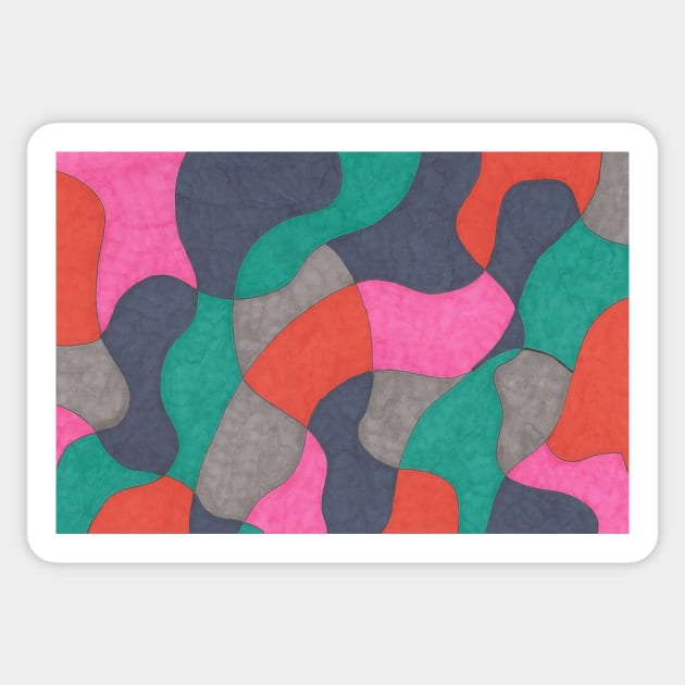 Interlocking Colors Sticker by DanielleGensler